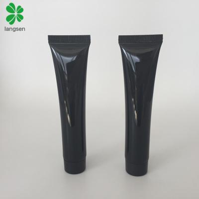 China Wholesale 30ml 1OZ Plastic Glossy Black Squeeze Tube Empty Plastic Glossy Black Tube Squeeze Tube For Face Hand Creamm Cosmetic Shower Gel, 30g Thin Soft Squeeze Tube Container for sale