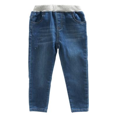 China Color Fade Proof Fashion Spring Cotton Denim Single Layer Pants New High-waisted For Kids Jeans For Kids for sale