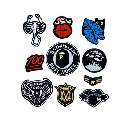 China 100% Customized Eco-Friendly High Quality Badge Soft Embroidery Chenille Patches For Apparel for sale