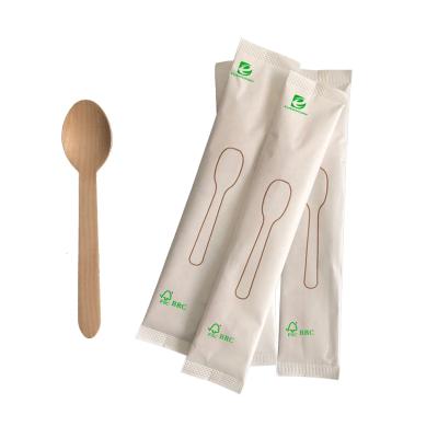 China (household disposable biodegradable eco-friendly wooden spoon made for sale