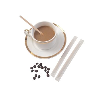 China Birch wood coffee stirrers individually paper wrapped viable for export for sale