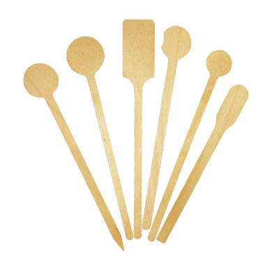 China Factory Price Natural Sustainable Birch Wooden Coffee Stirrers Northeast China for sale