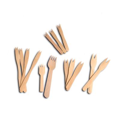 China Biodegradable Disposable Wooden Chip Fork Household for sale