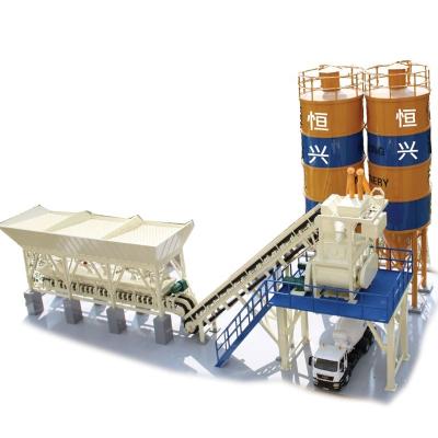 China Plant Mobile Concrete Cement Batching Mixing Plant Equipment (YHZS50) for sale