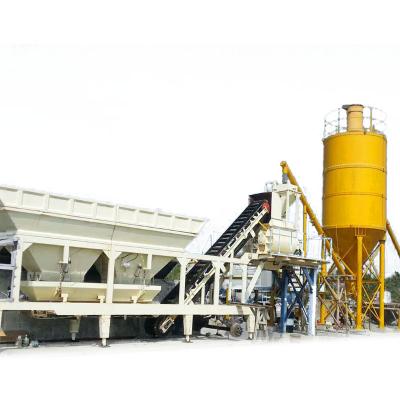 China Hotels 35m3 Mobile Concrete Batching Plant YHZS Series Concrete Batching Plant With High Stability For Road Runs for sale