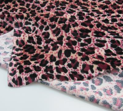 China Sustainable Leopard Print Velvet for sale