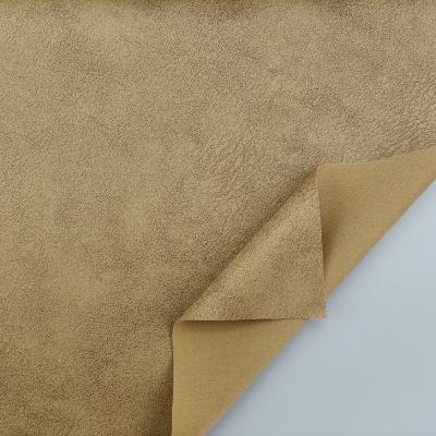 China Stylish Foil Frosted Soft Suede Fabric Elastic For Boots / Bag / Sofa / Auto Upholstery for sale