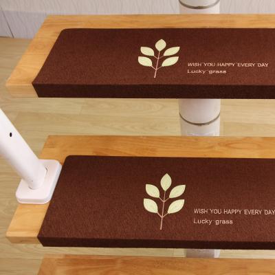 China Good quality anti-slip factory directly washable stairs carpet non slip laser cut stair carpet in stock for sale