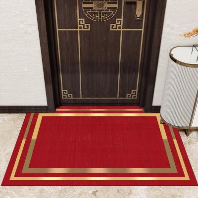 China Washable 60*80 Customized Size Door Mat Waterproof Mat Natural Rubber Embossed Anti Slip Resistant Door Mat for sale