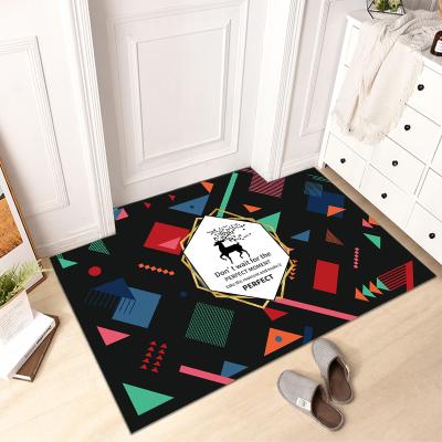 China Anti Slip Washable 3D Washable Printing Sublimation Blankets Anti-fatigue Floor Mat Covers Set Runner Carpet Door Mat for sale