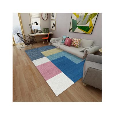 China Modern Hottest Selling Fashion Custom Size Geometric Style Rug With Dot Backing Nonwoven for sale