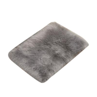 China Various Plush Living Room Mats Faux Fur Area Rugs Fluffy Rabbit Fur Rug Home Anti-Slip Floor Warm Blankets for sale