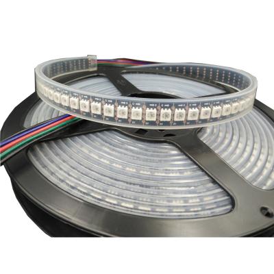 China FIX 5V 96LEDs/m SK9822 flexible black PCB IP67 dat clk magic apa102c led strip for sale