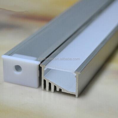 China Anodized Aluminum LED Strip Heat Sink Wall Mounted Anodizing Aluminum Channel for sale