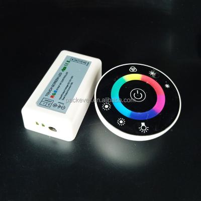 China DC12-24V Round Wall Mounted Touch Panel RGB Strips LED Controller L148 X W108 X H38mm for sale