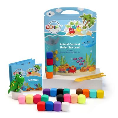 China Diy Colorful Bouncy Children Educational Toys Soft Magic Clay Non-Toxic Super Lightweight Clay Material for sale