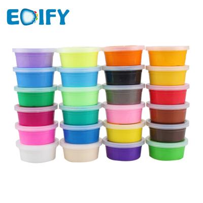 China Reusable Economic Friendly Play Dough Set Custom Kids Playdough Plasticine Modeling Clay Air 36 Colors for sale