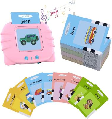 China Preschool Electronic Talking Educational Machine Early Learning Educational Toy For Toddlers Amazon Flash Cards 112pcs Eductional Toys for sale