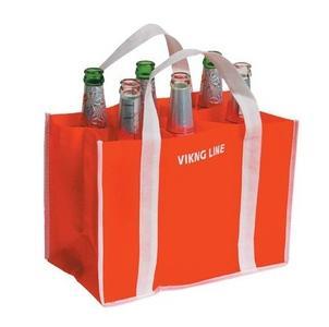 China 6 bottle reusable drink non woven wine bag for sale