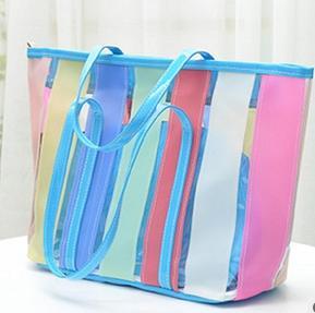 China fashion transparent beach bag,summer candy bag for sale