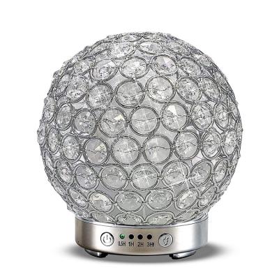 China Color Changing LED Light New Diamond Crystal Ball Shape Fragrance Aroma Perfume Essential Oil Diffuser For Office Home Decoration for sale