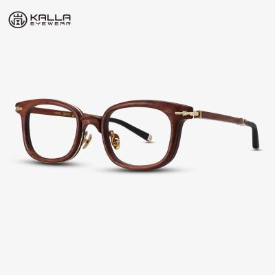 China For KALLA 2020 Luxury Wood Reading Glasses Pterocarpus and Optical Spec Frames Eye Glasses. Brazilian Men's Glass Frame Pear Women's Women's for sale