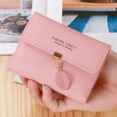 China 2022 Simple Purse Women's Anti-theft Credit Card Restructuring Short Wallet for sale