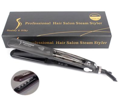 China Hotel Professional Steam Ionic Ceramic Straightening Irons Flat Iron Hair Straightener for sale