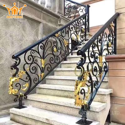 China Good Quality Factory Modern Stairs Fencing Iron Designs Suspended Staircase for sale