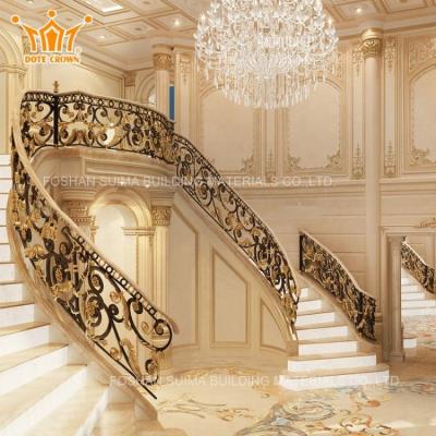 China Modern Chinese Column Suspended Staircase Handrails Railings Supplier for sale