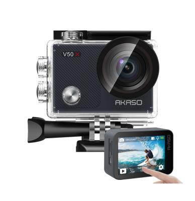 China 4k Outdoor Waterproof Camera 4k 2k 1080P 120FPS HD Action Camera Vlog Youtube AKASO V50X wifi sports v50x action camera for sale