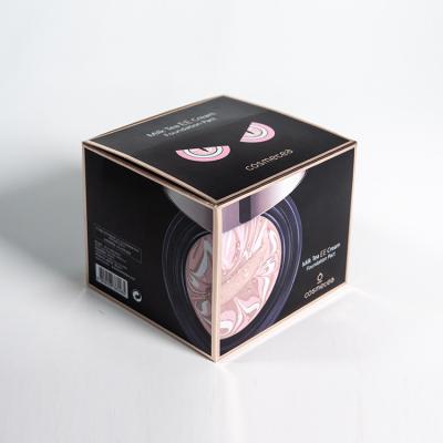 China Disposable Wholesale Custom Lamination UV Coating Cosmetic Box Paper Box For Skin Care Or Candle for sale