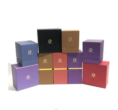 China Recycled Materials Custom Logo Premium Rigid Watch And Perfume Box With Lid Gift Packaging for sale