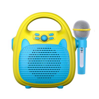 China Eco-friendly Educational Toy Blueth Mini KTV Microphone Karaoke For Kids Mobile Wireless Karaoke System Machine for sale