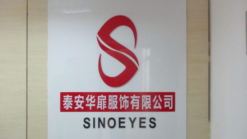 Verified China supplier - Taian Sinoeyes Fashion Co., Ltd.