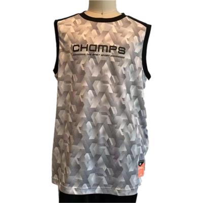 China Anti-pilling Coolmax All Over Print Boy's T-shirt, Boy's Sleeveless T-shirt for sale