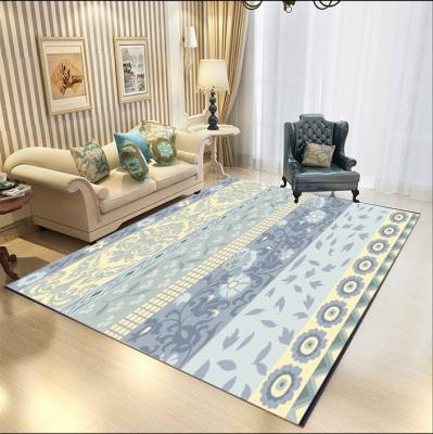 China Cushioned Rectangle Carpet Living Room, Non-slip Fluffy Rugs, 3d Design Home Carpet For Bedroom for sale