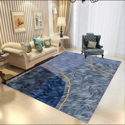 China Washable high end rugs, large rugs for living room, flower design wool non slip rugs for sale