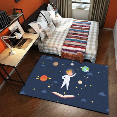 China Modern Living Room Kids Play Rug Printed Shaggy Anti-Dust Cartoon Floor Mat Blankets For Living Room Carpet 3d Floor Mat for sale