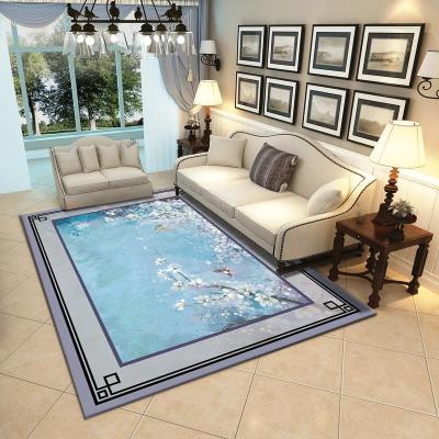 China 2022 Modern Living Room Factory Floor Mats Anti-Slip 2022 Floor Mats Abstract, Custom Design Large Rectangle Floor Mats For Living Room Bedroom for sale