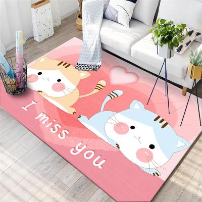 China Customized modern 2022 living room product carpet play mat, hotel nylon printed mat, baby crawling mat for sale