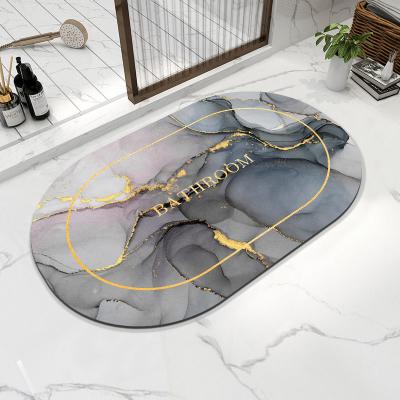 China Floor Mats Home Living Room Entrance Doorway Non-Slip Home Decor Super Washable Carpet Bathroom Kitchen Mat Bath Mat Absorbent Cover for sale