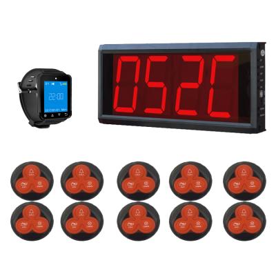 China Restaurant LED Display For Showing Guest Call System Can Set On Table With Touch Screen for sale