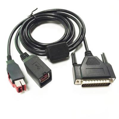 China Printer 24V PoweredUSB Male To HDB 44pin Female Cable for sale