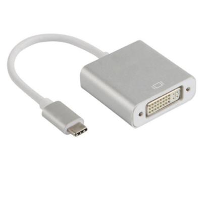 China Factory Supply Silver USB 3.1 DVI & TYPE C Type C To DVI Adapter Cable for sale