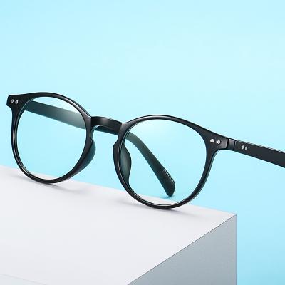 China READING Eyewear Tr90 High Quality Round Computer Anti Blue Light Blocking Fashion Glasses for sale