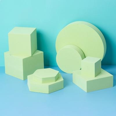 China SOLID COLOR Product Photography 2021 New Product Ideas Geometric Prop Foam Blocks 8 PCS Photography Set for sale