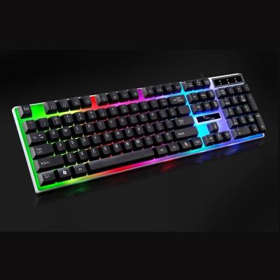 China Wholesale Multimedia Keys Christmas Gift ZGB G21 Gaming Keyboard 104 Keys USB Wired Mechanical Colorful Backlight PC Keyboard for sale