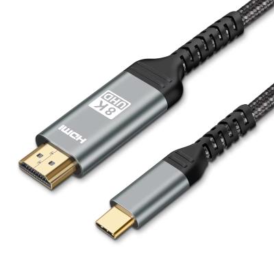 China OEM Hdmi 2.1 To Usb C Cable Ultra Large Bandwidth 60HZ 8K Custom Logo for sale