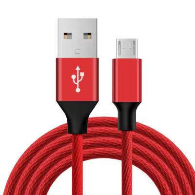 Cina Cable USB 2.0 con treccia di nylon rosso USB A per trasmissione di dati micro colore personalizzato in vendita